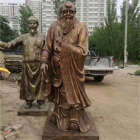 Customization of fiberglass Laozi sculpture and ancient celebrity statues