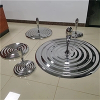 Stainless steel water droplet stool, mirrored pebble sculpture