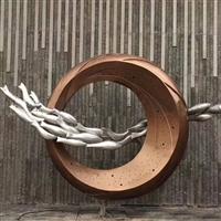 Stainless steel fish swarm sculpture manufacturer customizes abstract fish sculptures