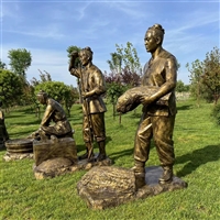 Wine making character sculpture, wine culture themed sculpture