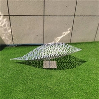 Stainless steel hollow leaf sculpture leaf stainless steel sculpture