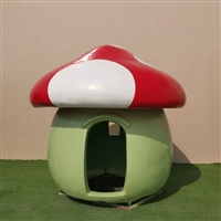 Fiberglass Mushroom House Sculpture Mushroom House Sculpture