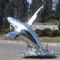 Stainless steel whale tail sculpture mirror stainless steel sculpture processing manufacturer