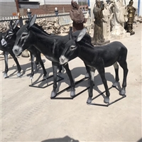 Glass fiber reinforced plastic simulation donkey sculpture simulation animal sculpture customization