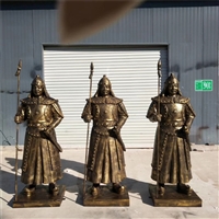 Mongolian Soldier Sculpture, Mongolian Warrior Sculpture, Mongolian Ethnic Theme Cultural Sculpture
