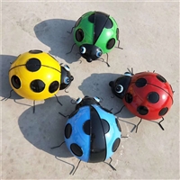 Stainless Steel Seven Star Ladybug Sculpture Stainless Steel Sculpture Customization
