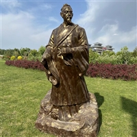 Li Shizhen's sculpture of the four famous ancient doctors is available in stock from the sculpture manufacturer