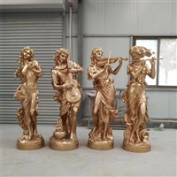 Western figure copper sculpture manufacturer