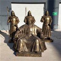 Fiberglass sculpture of Genghis Khan, Mongolian themed figure statue