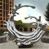 Stainless Steel Wave Sculpture