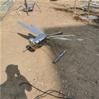 Stainless steel mirror dragonfly sculpture insect stainless steel sculpture processing manufacturer