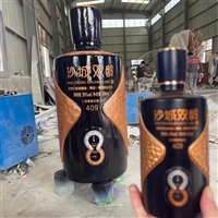 Fiberglass bottle sculpture, painted bottle, factory direct sales