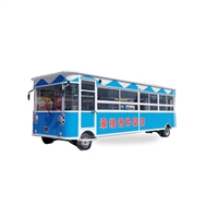 Mobile banquet car, oil and electricity dual-use mobile dining car