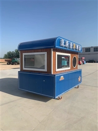 Mobile food breakfast cart, mobile handcart, fast food cart