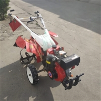 Small gasoline micro tiller, four-wheel drive trenching rotary tiller, ridge raising machine, diesel micro tiller