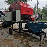 Green storage straw feed baler, small straw pulverizer, green storage baler