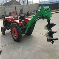 Greening, tree planting, hanging tree planting, digging machine, four-wheel tractor driven drilling machine, fruit tree planting machine