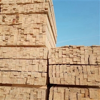 The construction of the wooden exhibition project uses wooden blocks and wood processing plants