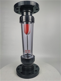 LZS-125 flange connected plastic tube float flowmeter with alarm switch plastic tube rotor flowmeter
