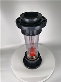 LZS-100 flange connected plastic tube float flowmeter with alarm switch plastic tube rotor flowmeter