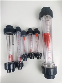 LZS-80 long tube plastic tube float flowmeter flange connection socket short tube threaded plastic tube rotor liquid flowmeter
