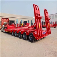 Low flatbed trailer 12.5-meter excavator trailer semi-trailer