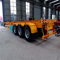 Design of Frame and Flat Plate for Container Transport Semi trailers