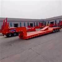 13 meter paver transport low flatbed truck - Ladder special trailer company