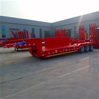 2-bridge 9.8-meter ladder low flatbed semi-trailer production plant