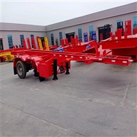 New export design for the disc brake bridge configuration of a 40 foot skeleton container semi-trailer