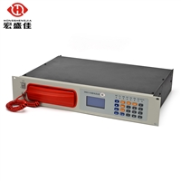 Tunnel mounted fiber optic fire telephone with complete authentication of fiber optic telephone host