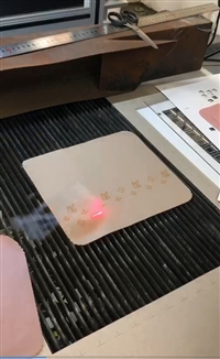 Hanchuan velvet fabric laser burning automatic fiber polyester clothing with concave convex embossing