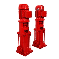 Vertical multi-stage fire pump