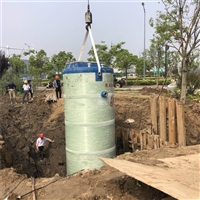 The entire process of lifting and backfilling of sewage lifting integrated pump station