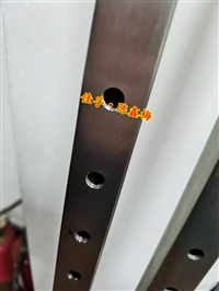 Stainless steel square tube laser drilling