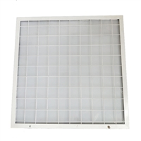 LED explosion-proof grille panel light embedded mineral wool gypsum aluminum buckle board integrated ceiling flat light 600 * 600