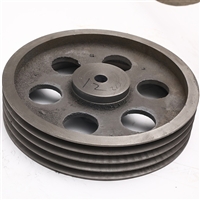 Cast iron B-type belt pulley, triangular belt pulley, smooth surface, crankshaft belt pulley, machining according to the drawing