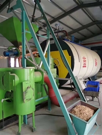 Biomass burner gas boiler