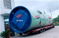 Prefabricated fiberglass sewage pump station, sewage integrated lifting pump station, application in drainage engineering