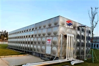 Underground assembled water tank, welded domestic water tank, fire protection box pump integrated, on-site debugging completed