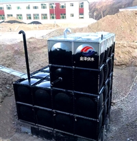 Prefabricated fire pump station, domestic water tank, buried box pump integrated, project installation completed