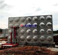 Prefabricated fire pump station insulation water tank stainless steel water tank, size combination