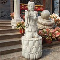 Wholesale stone carving for boys and girls, granite stone carving for boys and girls, attracting wealth, stone carving for boys and girls, Kai rock industry