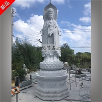 New factory stone carving three sided Guanyin statue factory in Zhejiang province directly approves Kaiyan stone carving