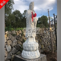 Fujian Stone Carving Drip Guanyin Granite Drip Guanyin Stone Carving Pure Hand Carving Kai Rock Industry