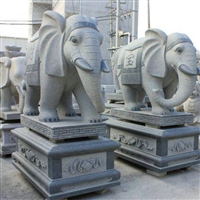 Zhaocai Stone Carving Elephant Villa Entrance Stone Elephant Shaped Diverse Manufacturers Directly Supply Fujian Stone Carving