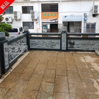 Fujian stone carving railing lotus relief stone carving railing garden landscape sculpture Kai Rock Industry