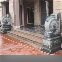 Fujian Stone Carving Drum Carving Lion Carving Door Drum Carving Granite Customized Temple Ancient Architecture Carving