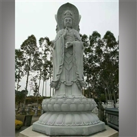 Selling temple stone carvings, three sided Guanyin carvings, three sided Guanyin stone statues, finely crafted, Kai Rock Industry