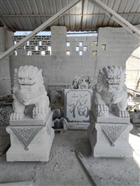 Customized Stone Carving Lion Park Stone Lion Beijing Lion Stone Carving Diverse Shapes Kai Rock Industry